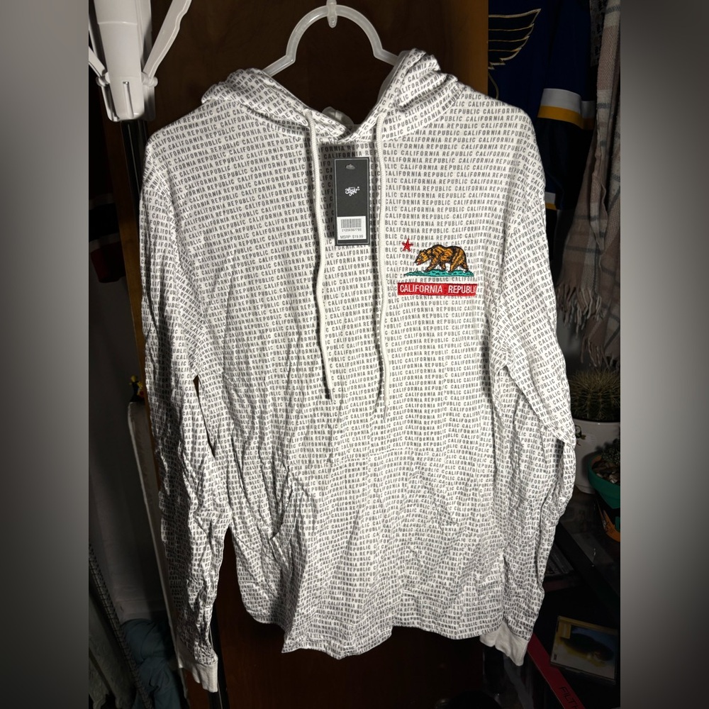 Eighty Eight White California Republic Hoodie